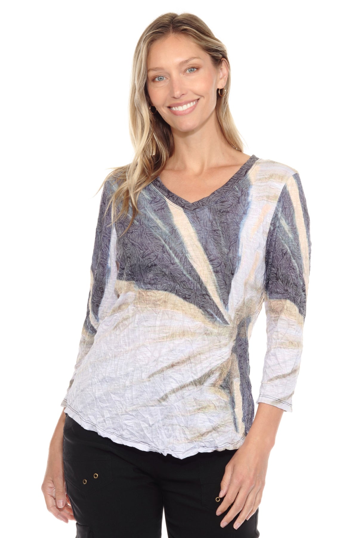 V-Neck Top - Whisper Veil