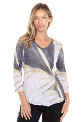 V-Neck Top - Whisper Veil