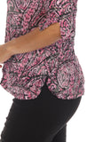 Sabrina Shirt - Magenta Paisley - CARINE