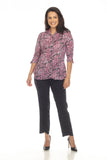 Sabrina Shirt - Magenta Paisley - CARINE