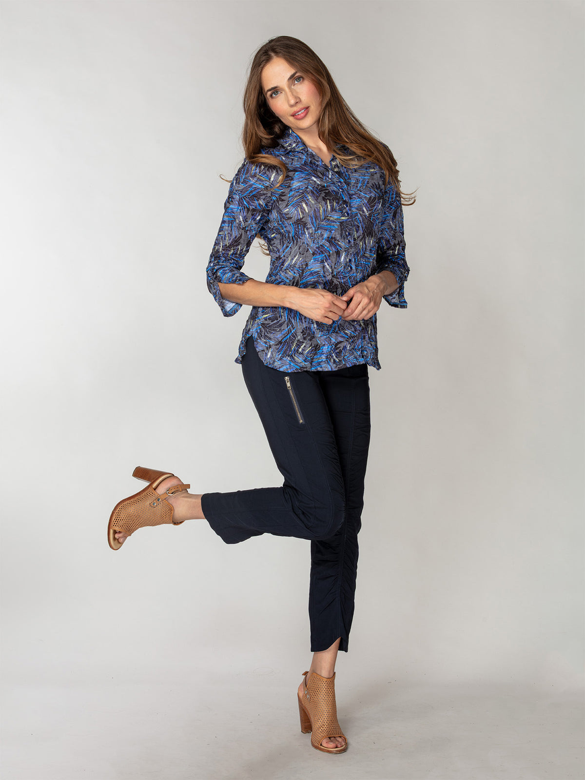 Sabrina Shirt - Indigo Canopy