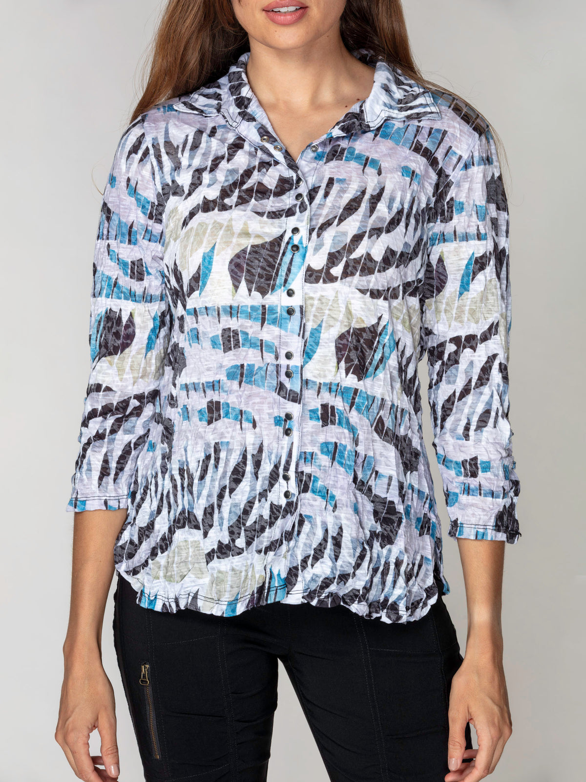Sabrina Shirt - Wind Script