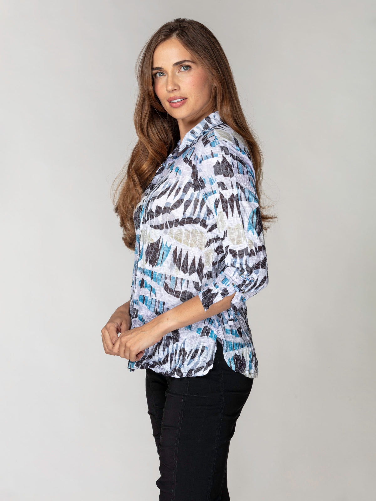 Sabrina Shirt - Wind Script