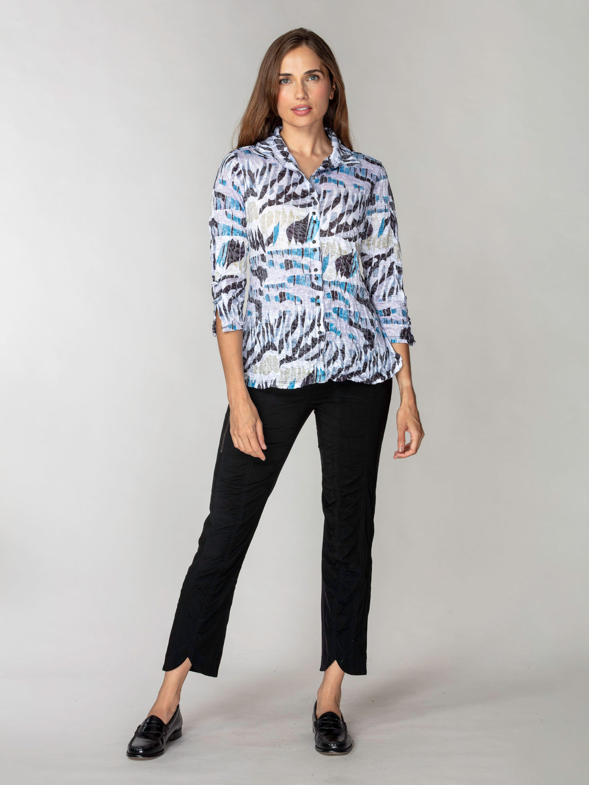 Sabrina Shirt - Wind Script