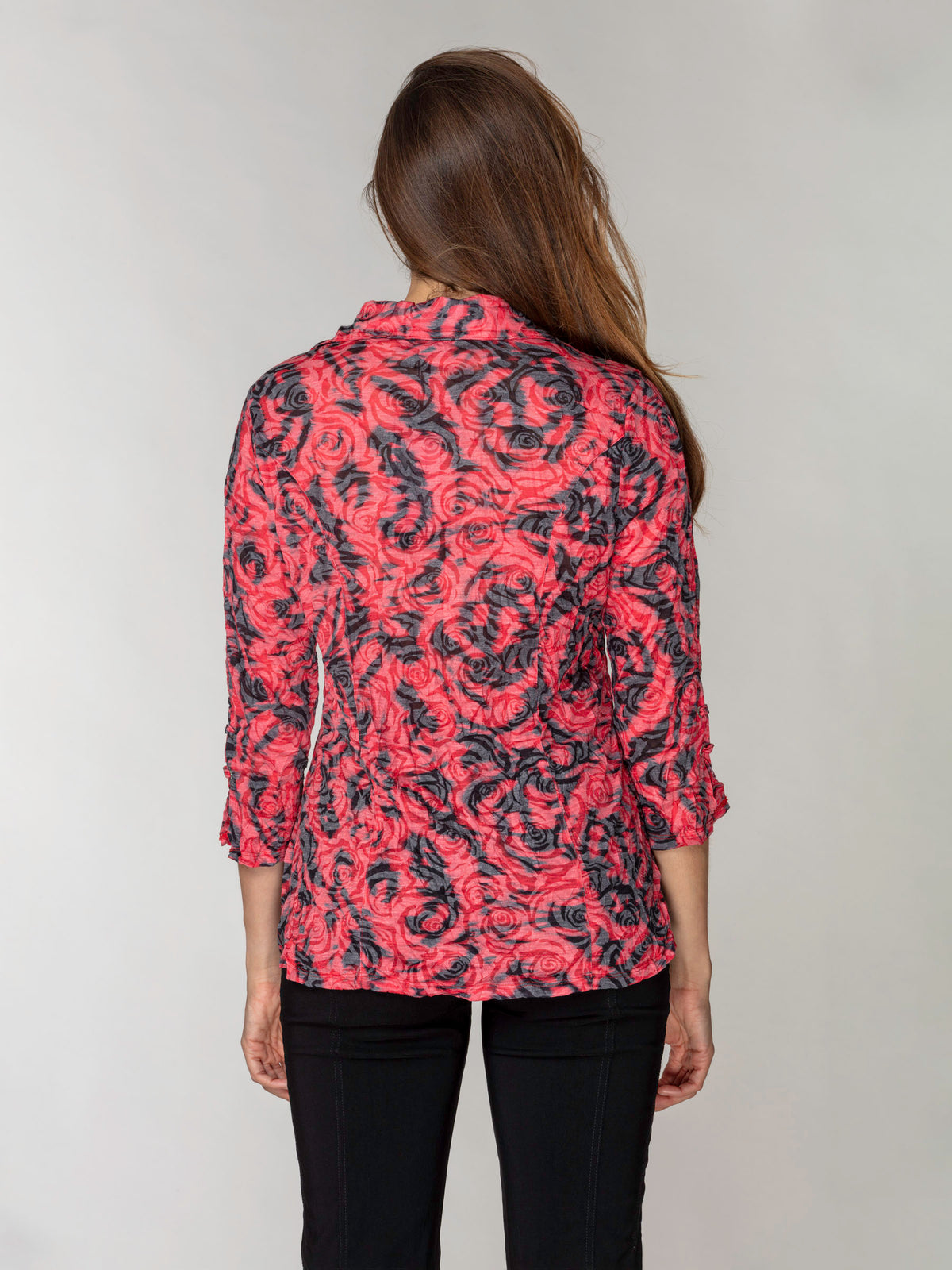 Sabrina Shirt - Scarlet Rose