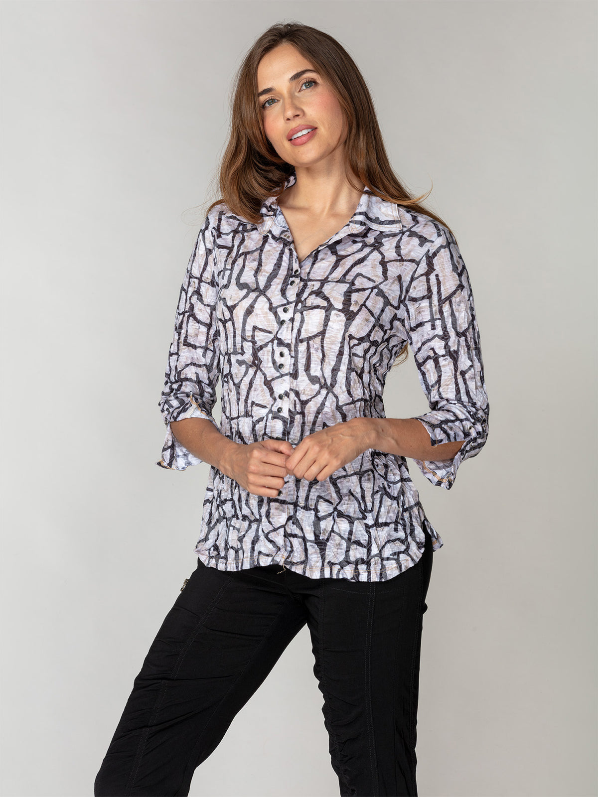 Sabrina Shirt - Weathered Stone