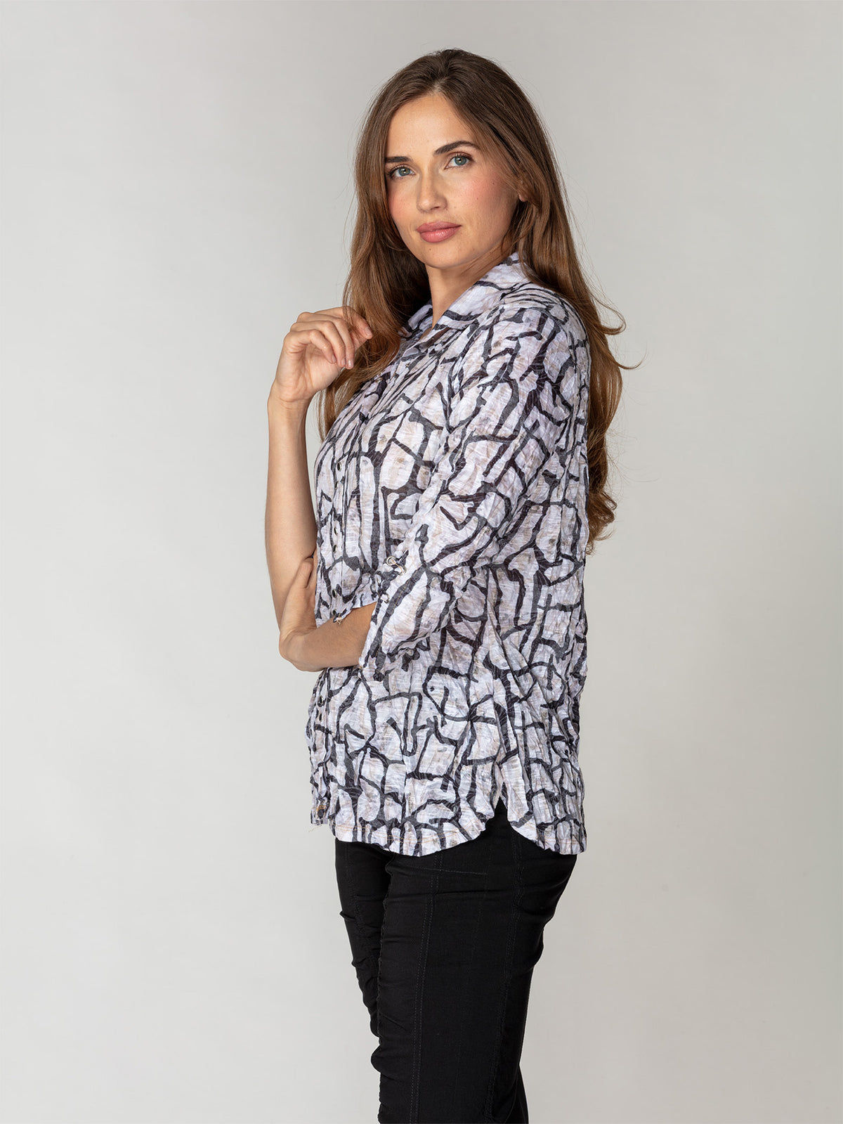 Sabrina Shirt - Weathered Stone