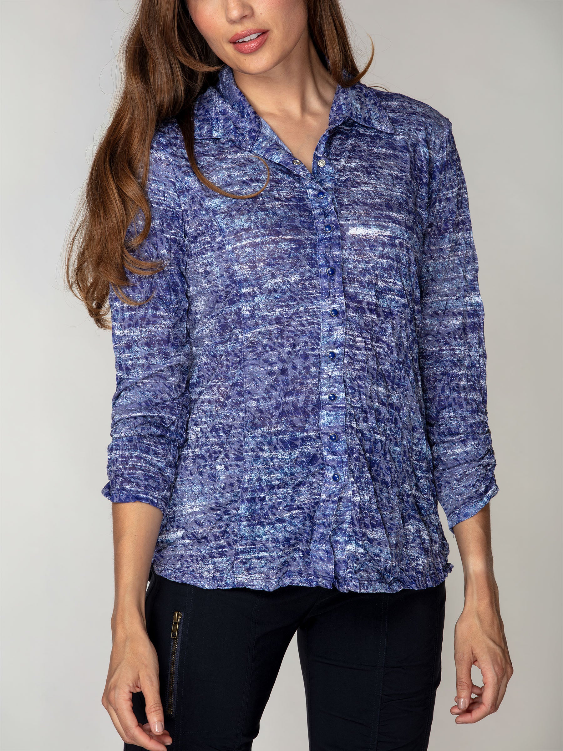 Sienna Shirt - Indigo Whisper