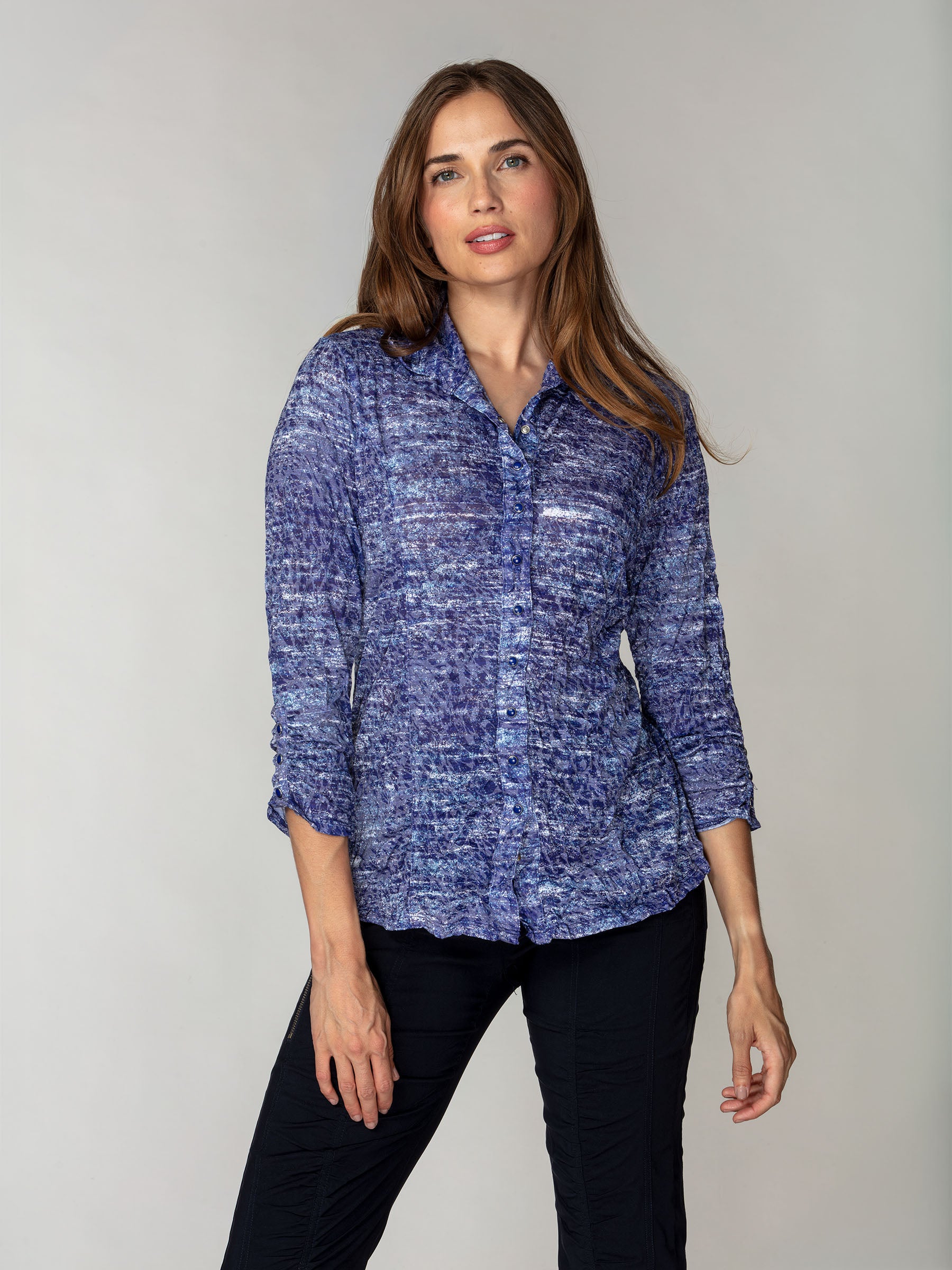 Sienna Shirt - Indigo Whisper