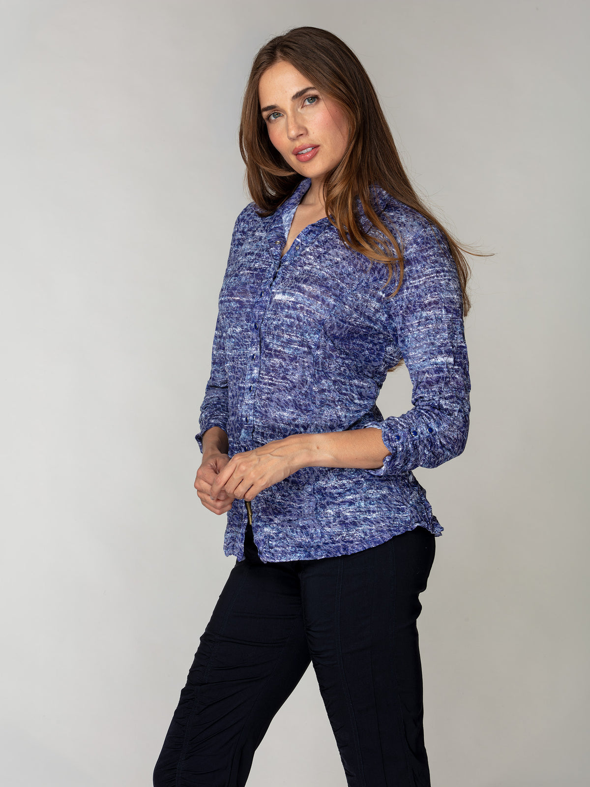 Sienna Shirt - Indigo Whisper