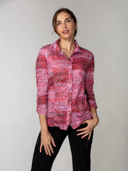 Sienna Shirt - Crimson Haze