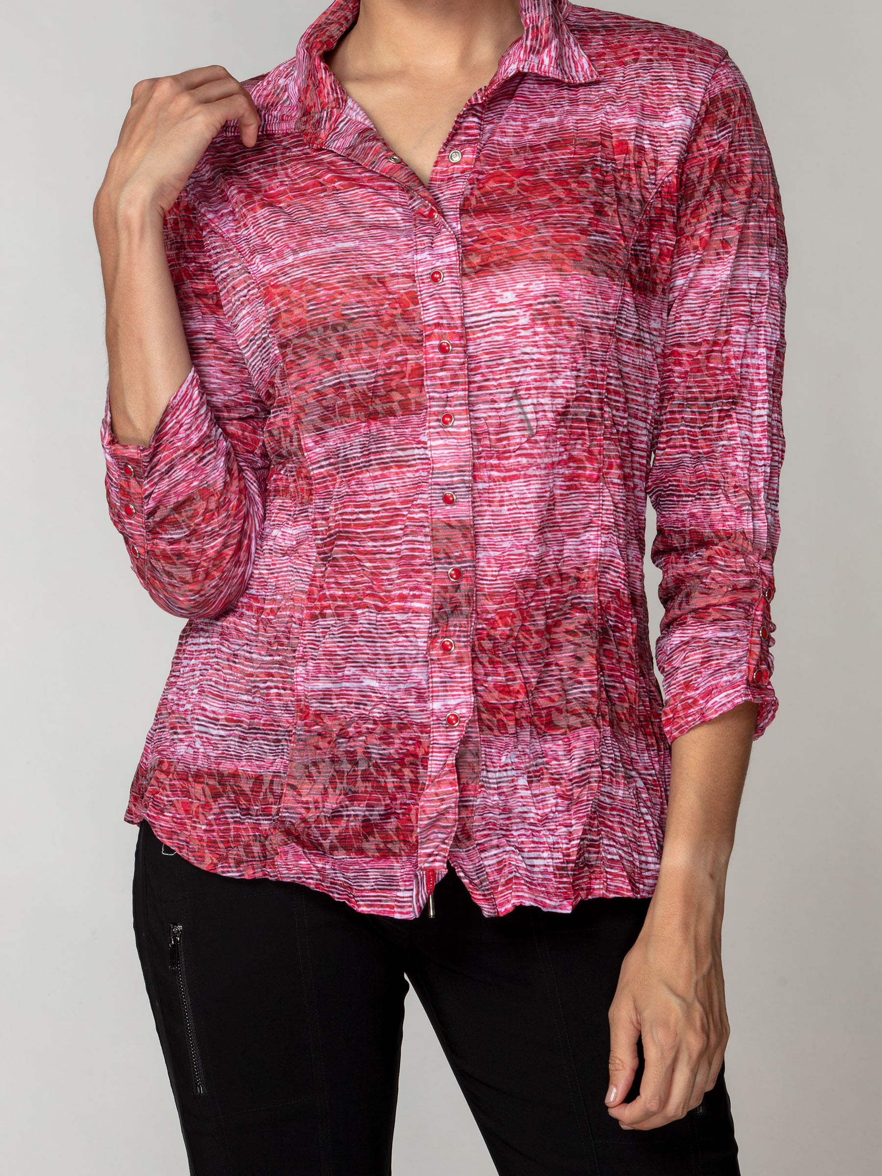 Sienna Shirt - Crimson Haze