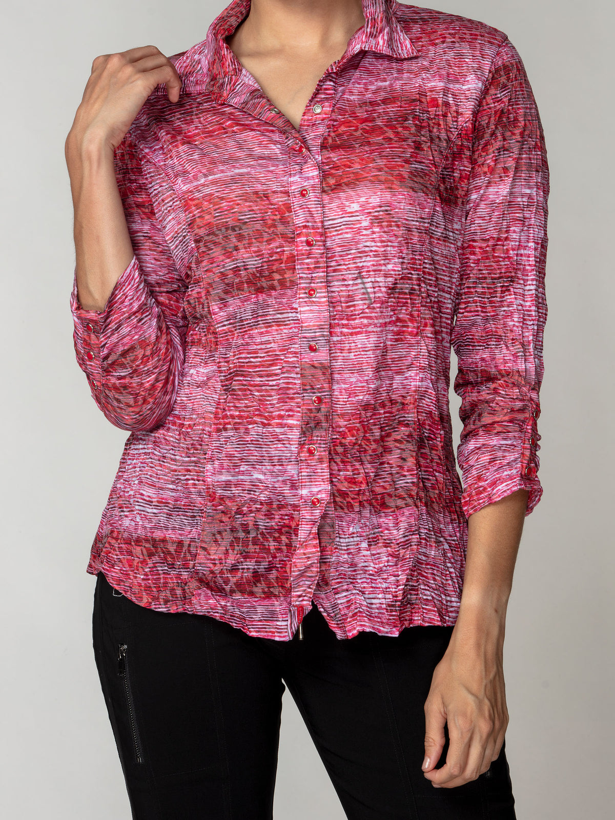 Sienna Shirt - Crimson Haze