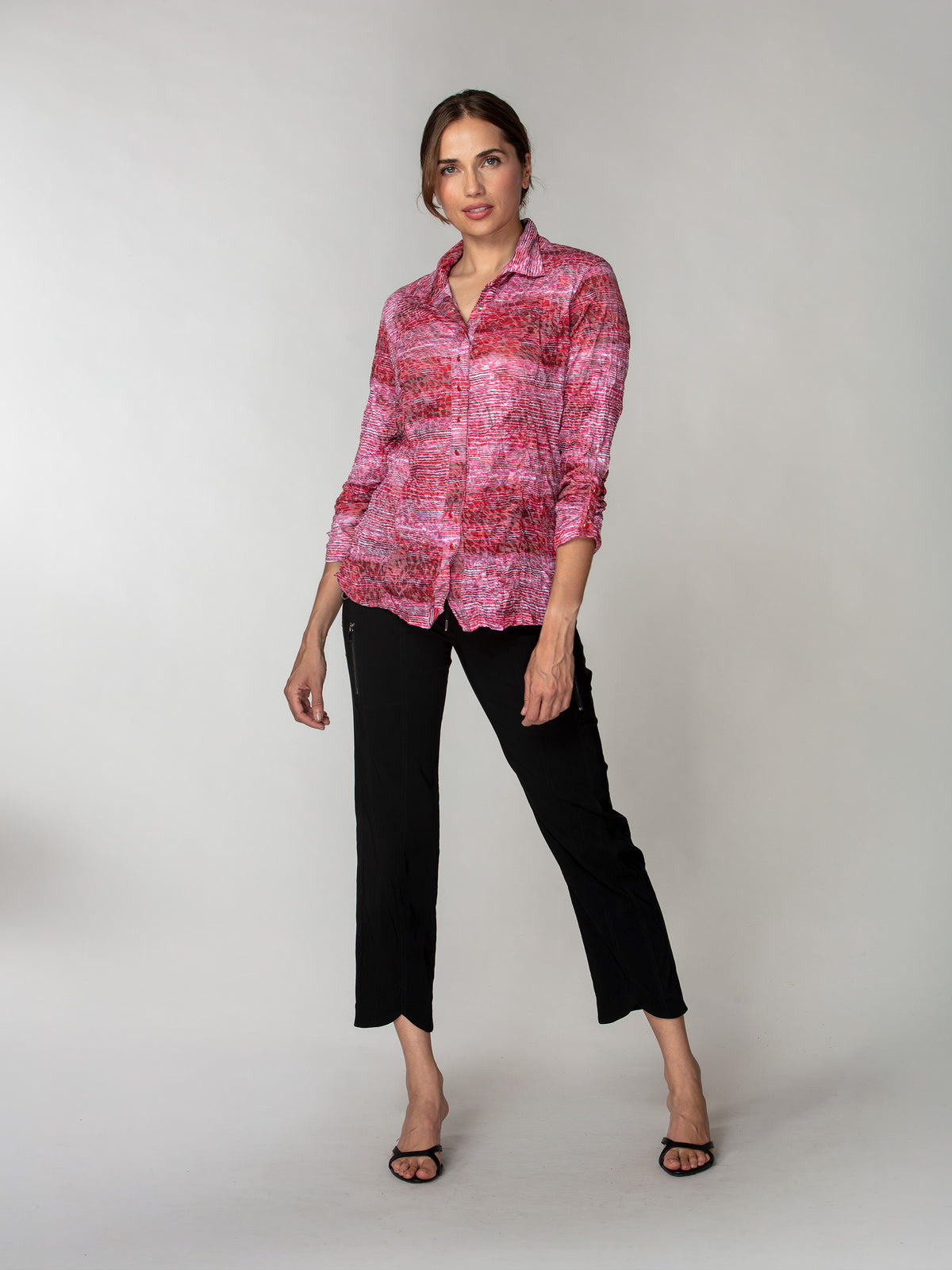 Sienna Shirt - Crimson Haze