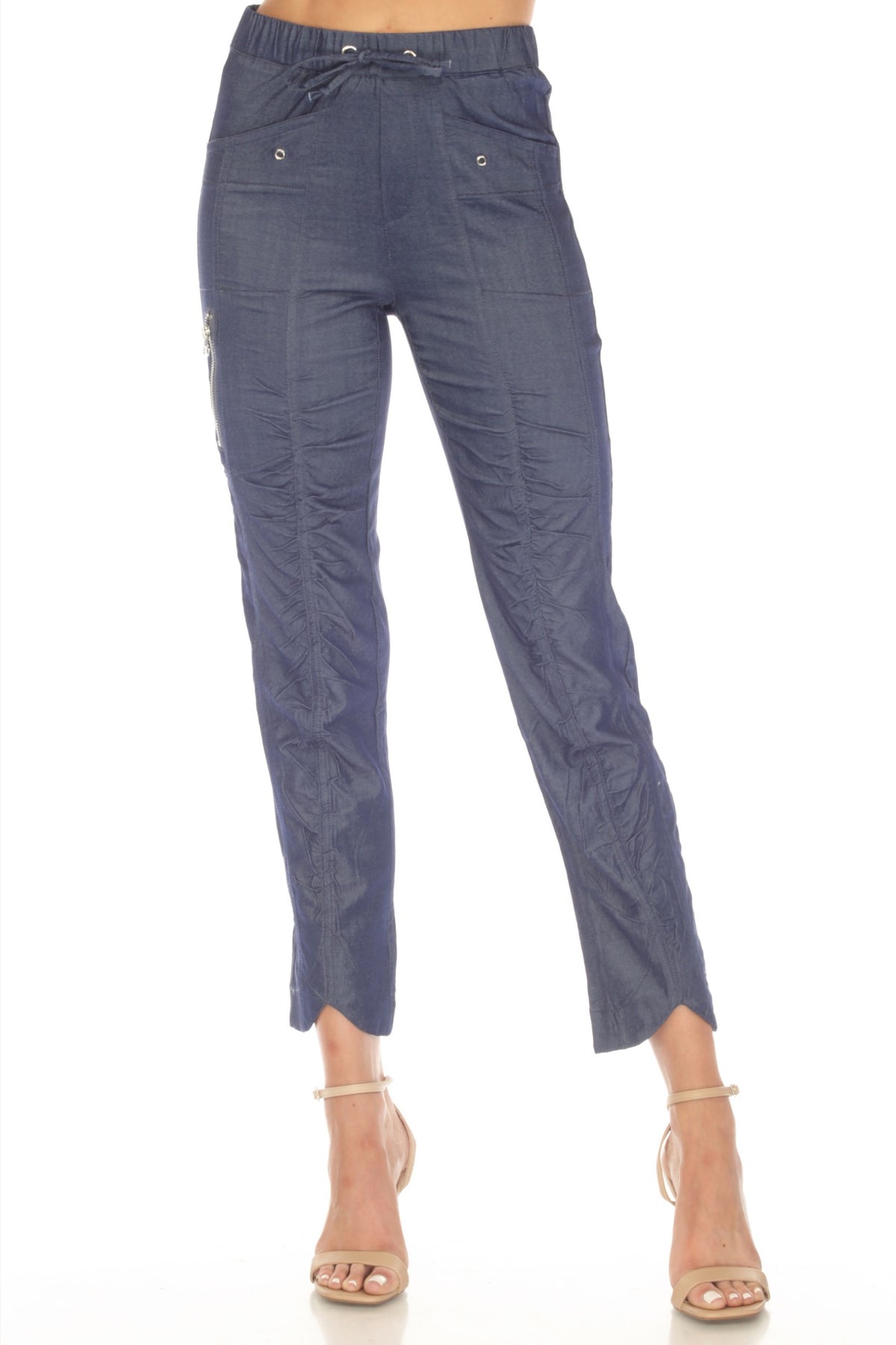 Ruched Scallop Pant - CARINE
