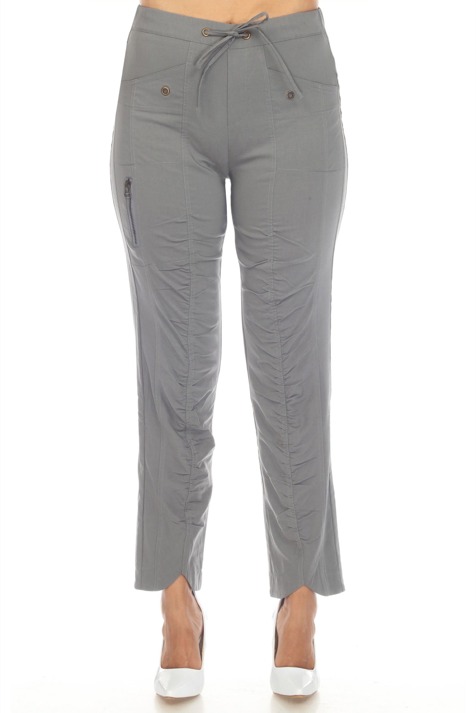 Ruched Scallop Pant - CARINE