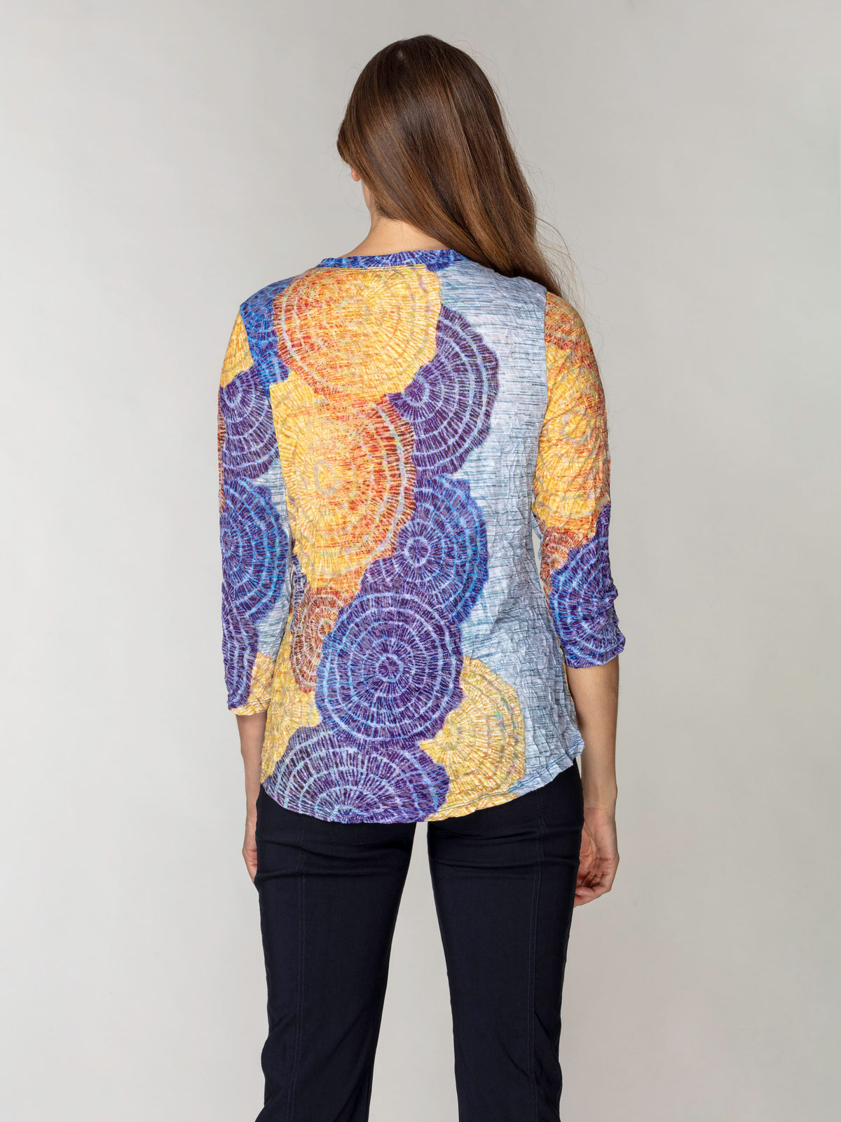V-Neck Top - Solar Indigo