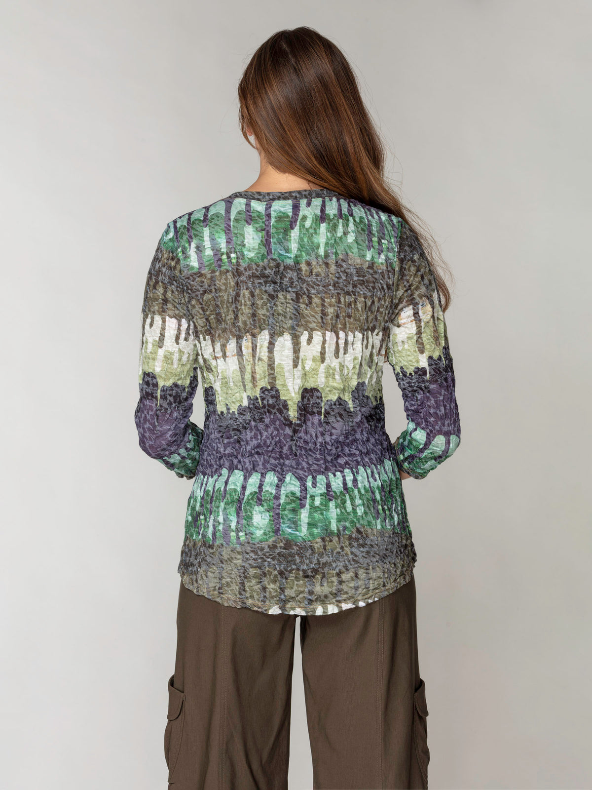 V-Neck Top - Verdant Drip