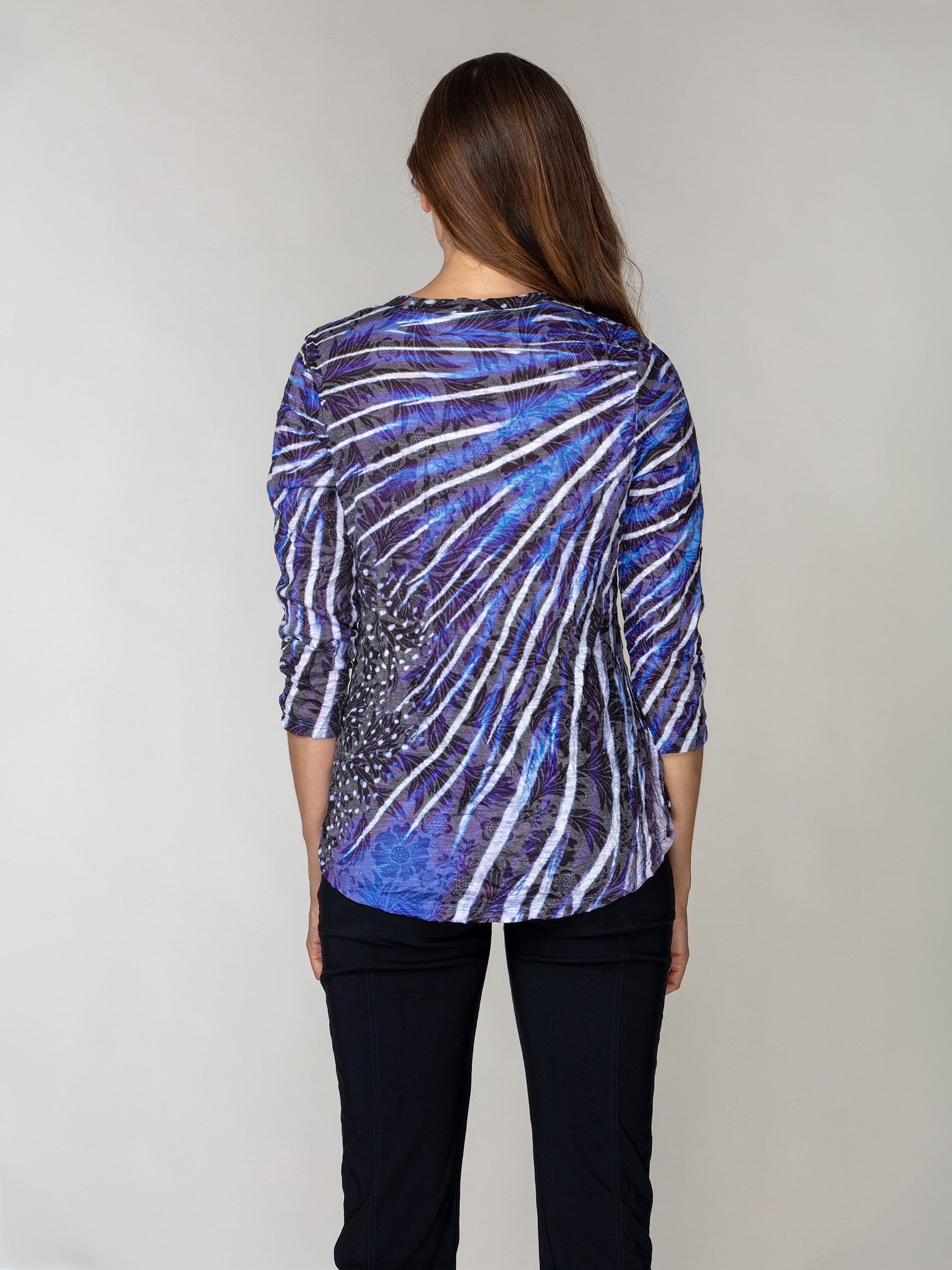 V-Neck Top - Sapphire Burst
