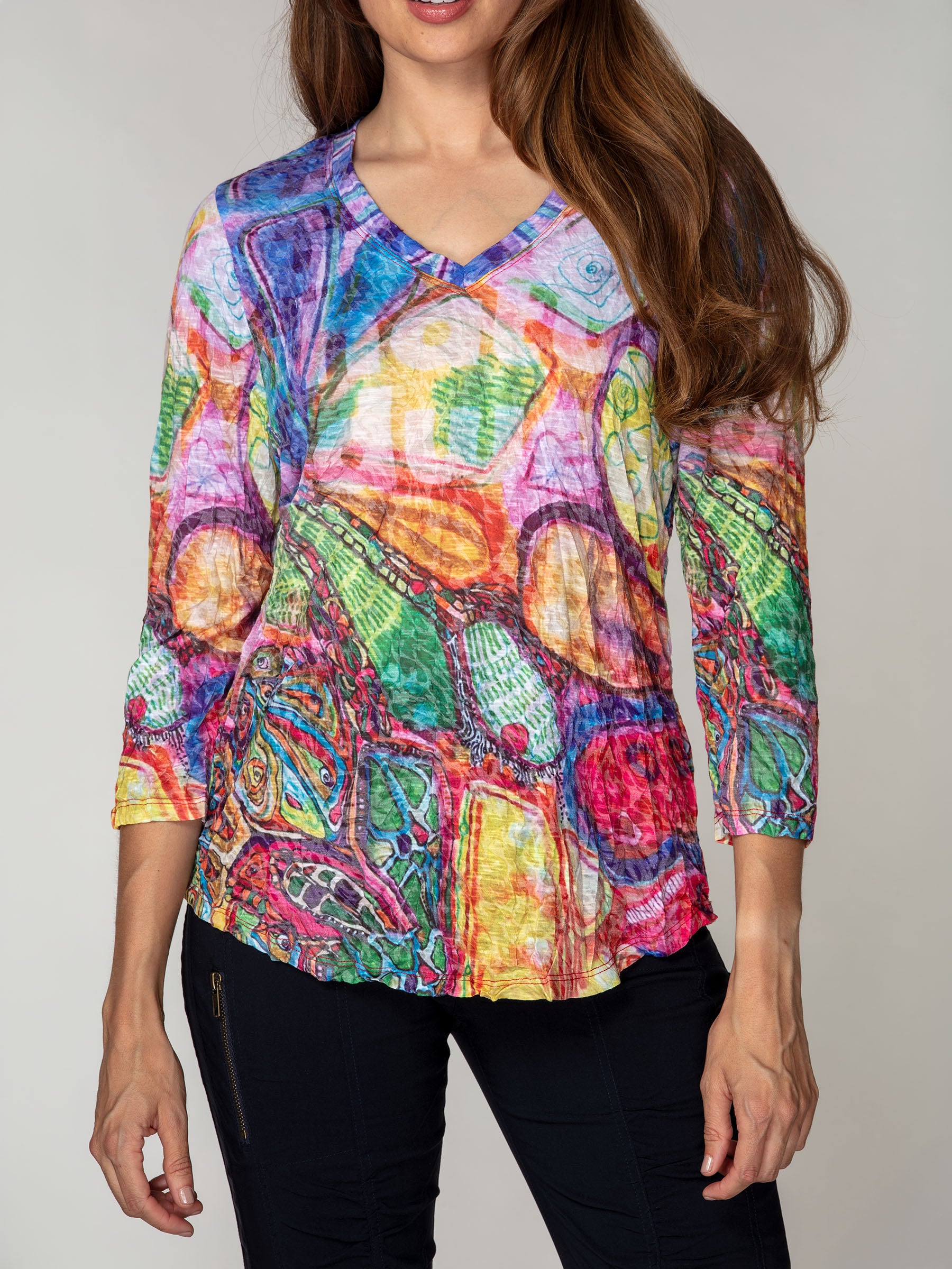 V-Neck Top - Vivid Canvas