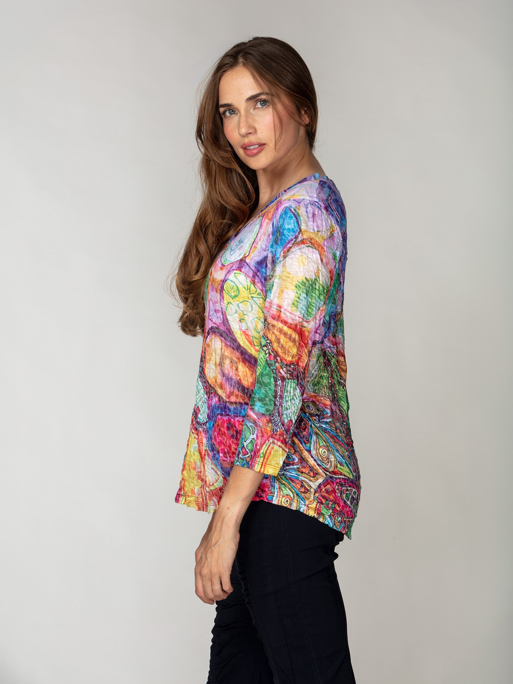 V-Neck Top - Vivid Canvas