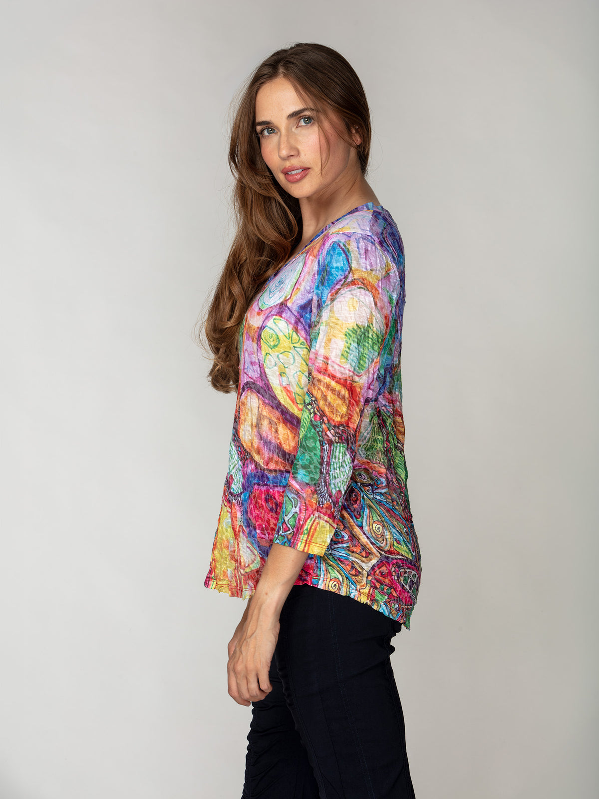 V-Neck Top - Vivid Canvas