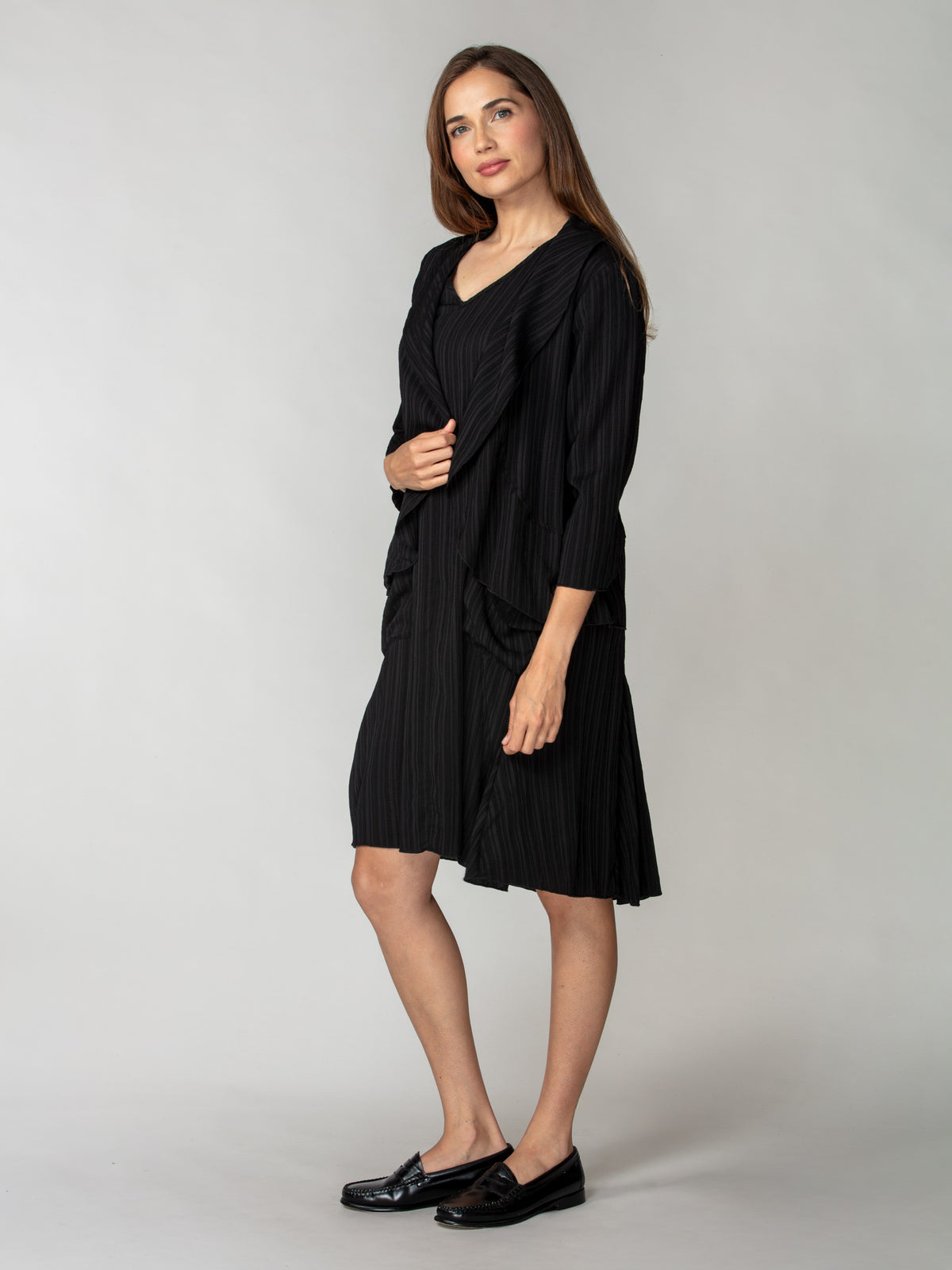 Riviera Two-Pocket Dress Set - Black