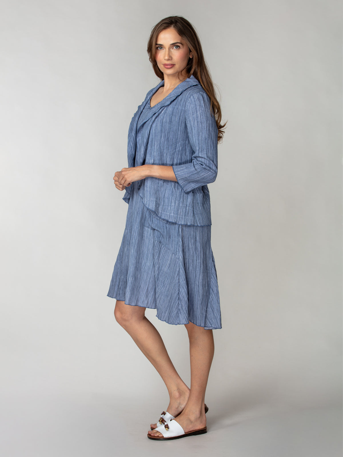Riviera Two-Pocket Dress Set - Blue