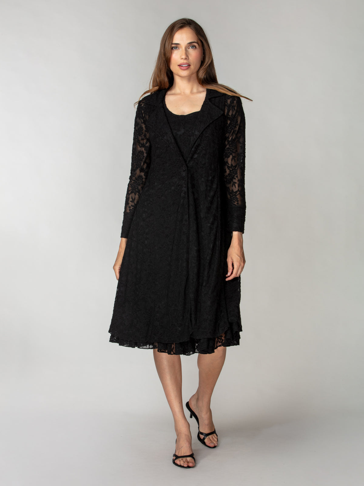 Textured Lace Duster