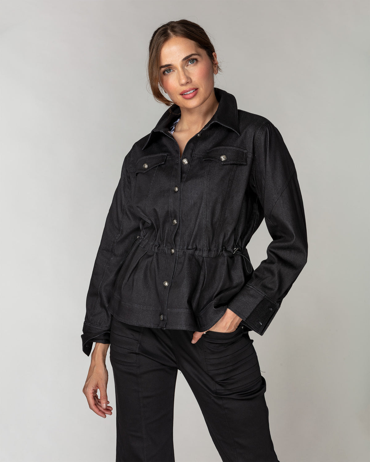 Soft Stretch Moto Jacket and Pant Set
