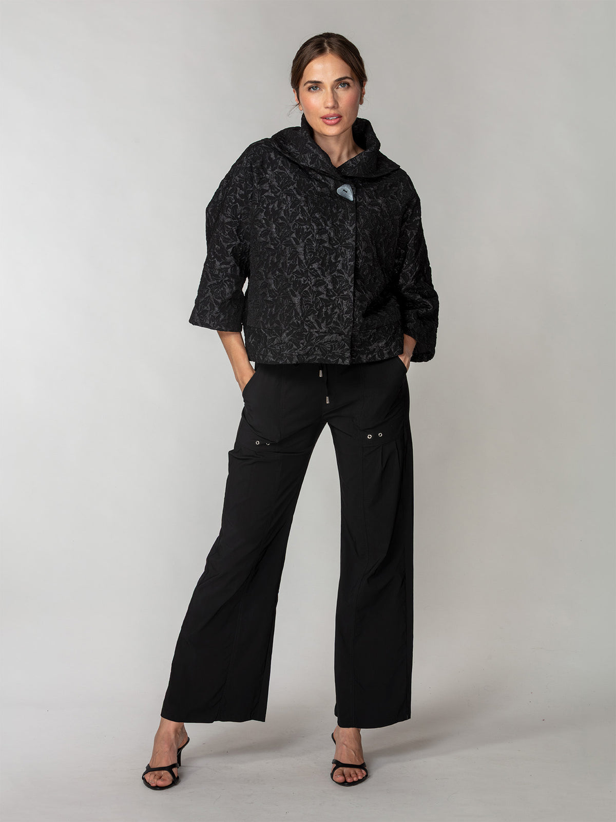 Lustre Textured Swing Jacket