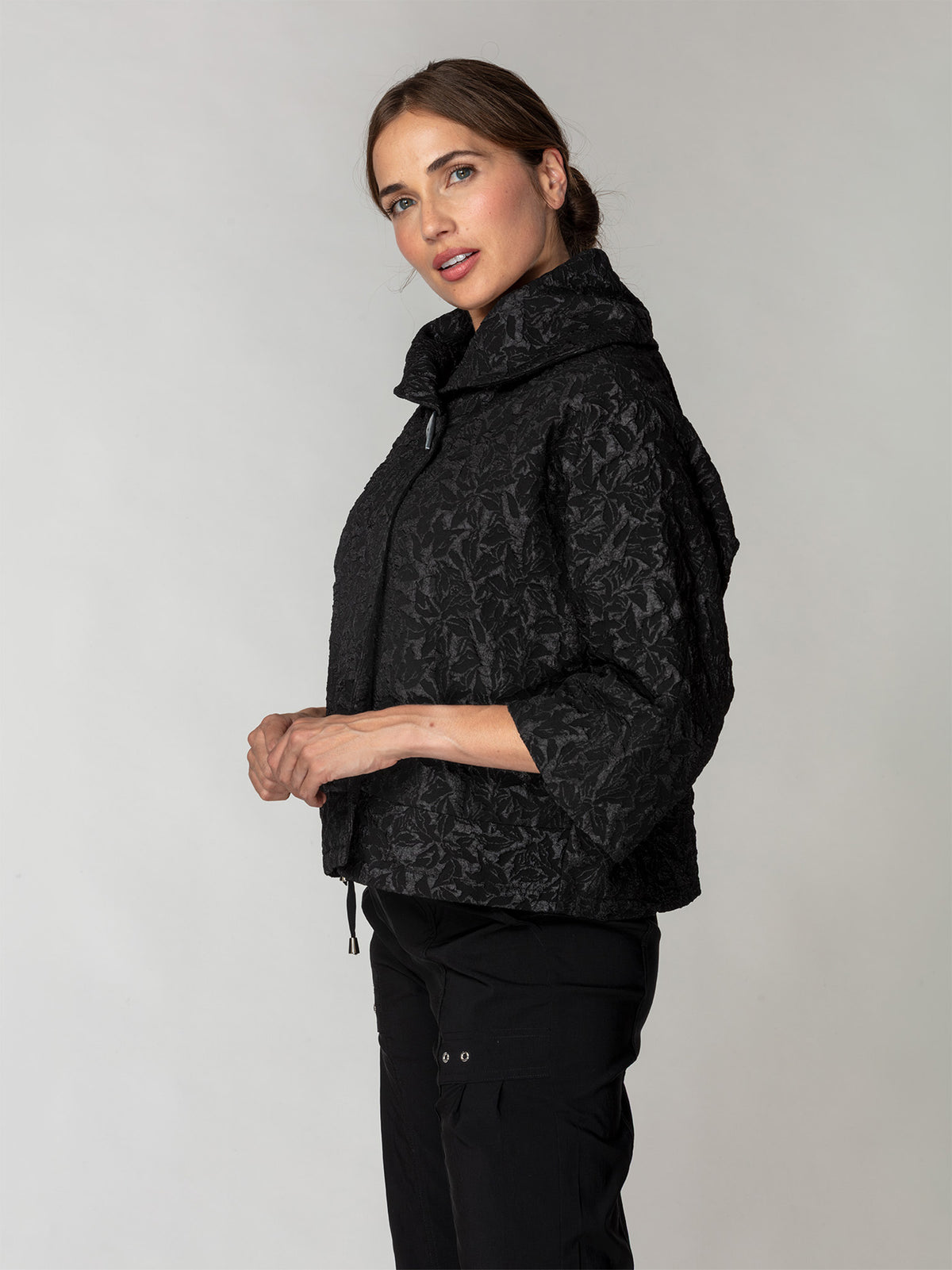 Lustre Textured Swing Jacket
