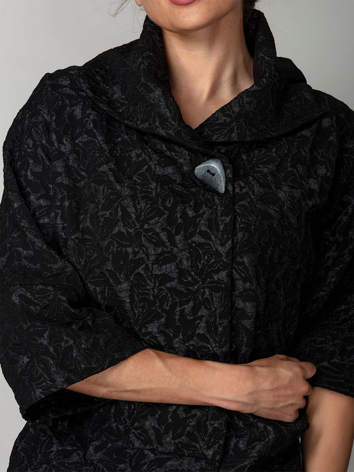 Lustre Textured Swing Jacket