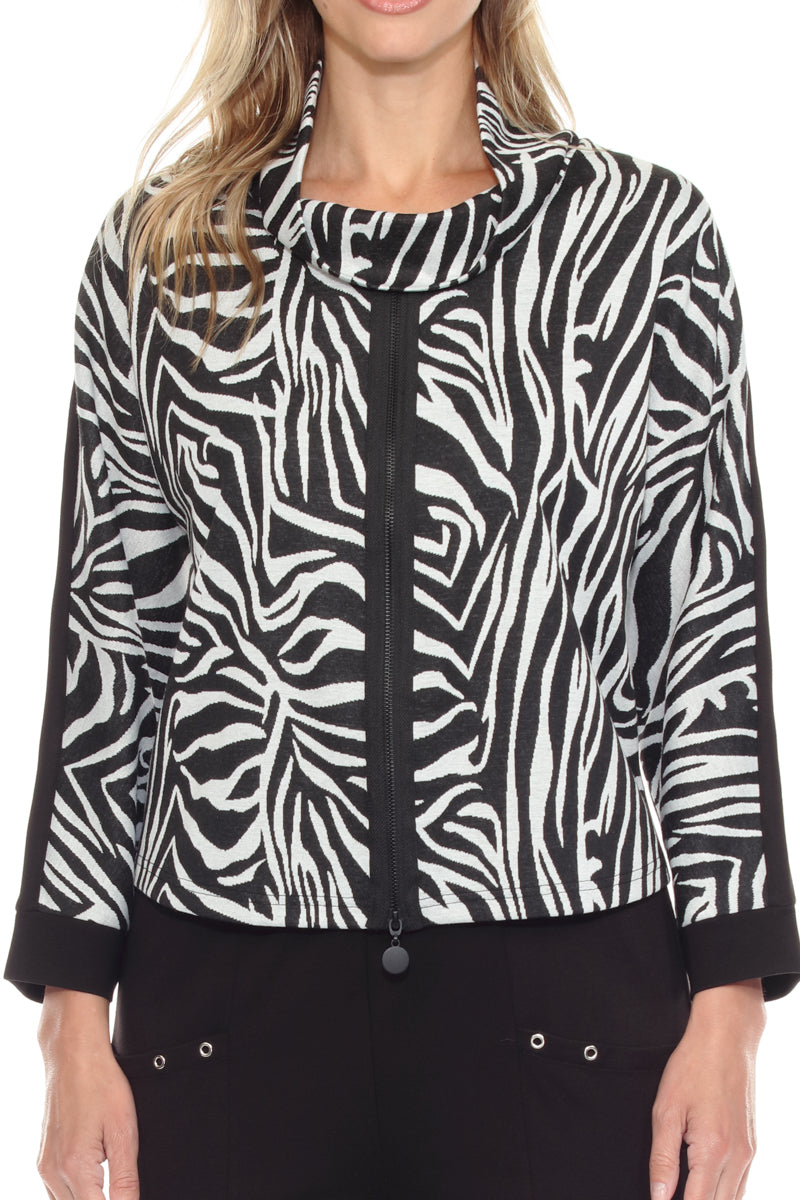 Zip-Down Swing Pullover - CARINE