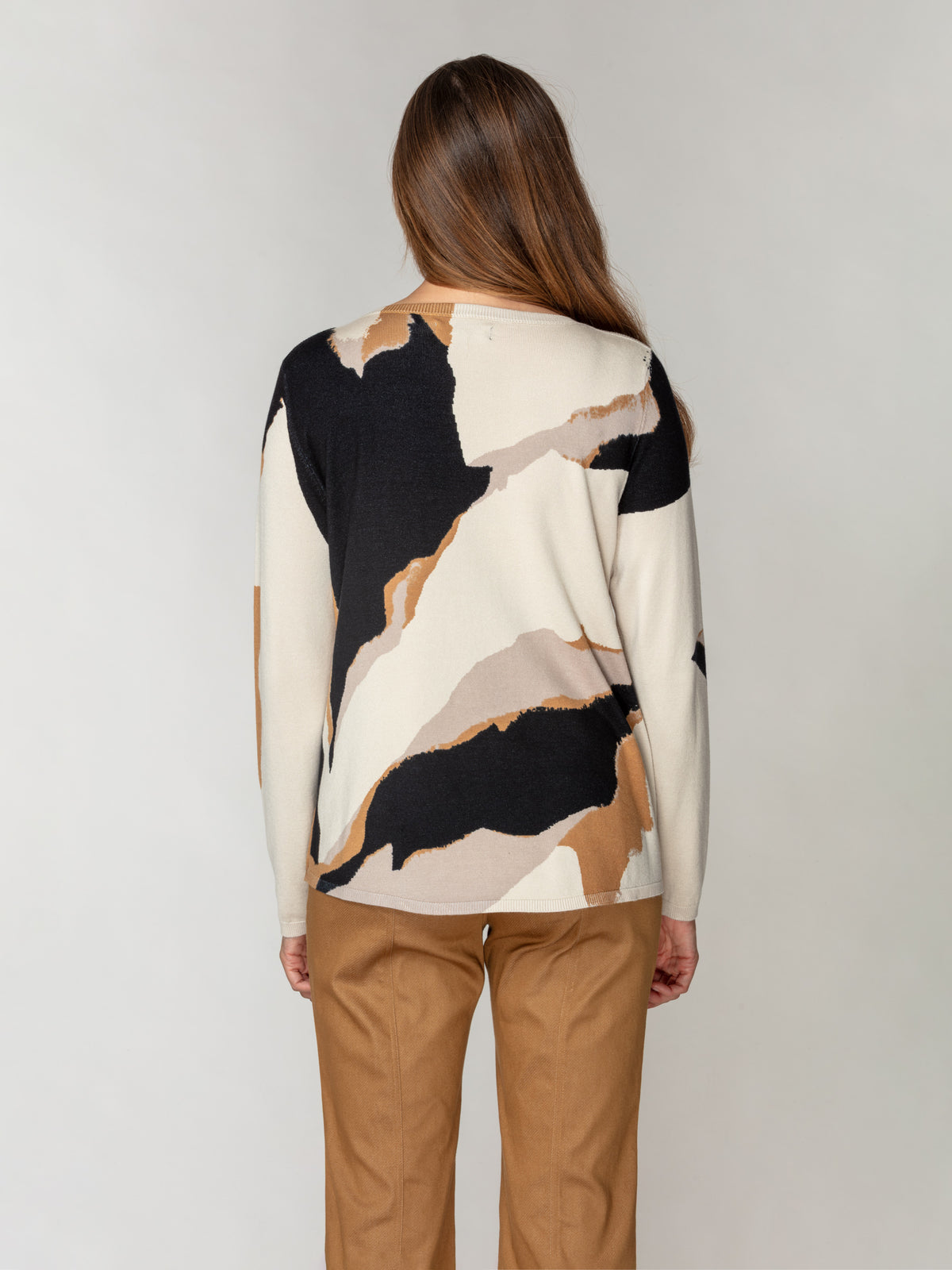 Fluid Knit Boatneck Sweater