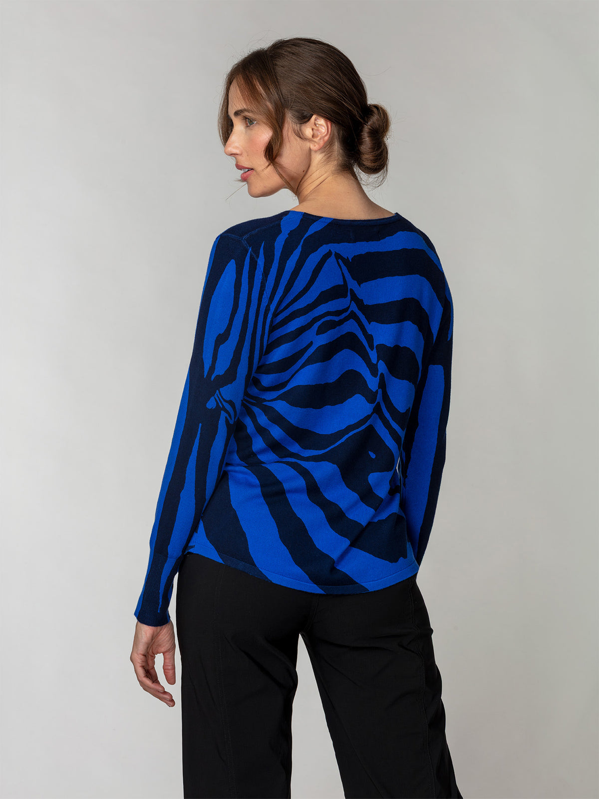 Fluid Knit V-Neck Sweater