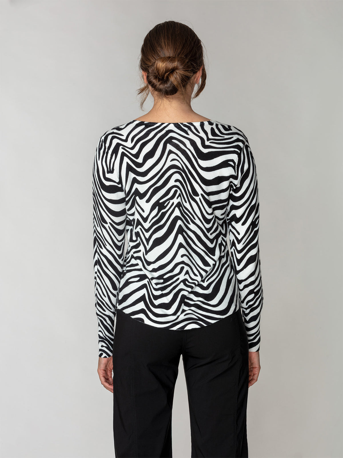 Fluid Knit V-Neck Sweater