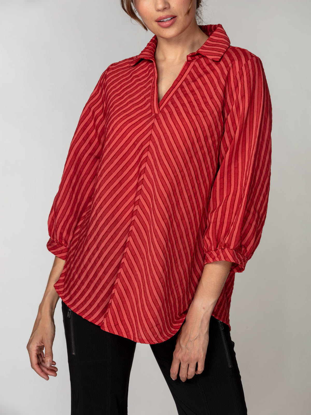Diagonal Stripe Textured Popover