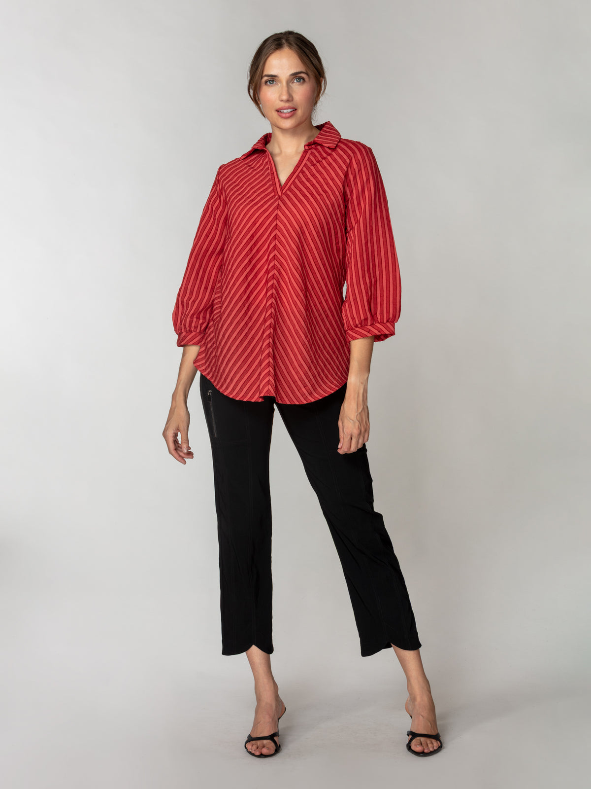 Diagonal Stripe Textured Popover