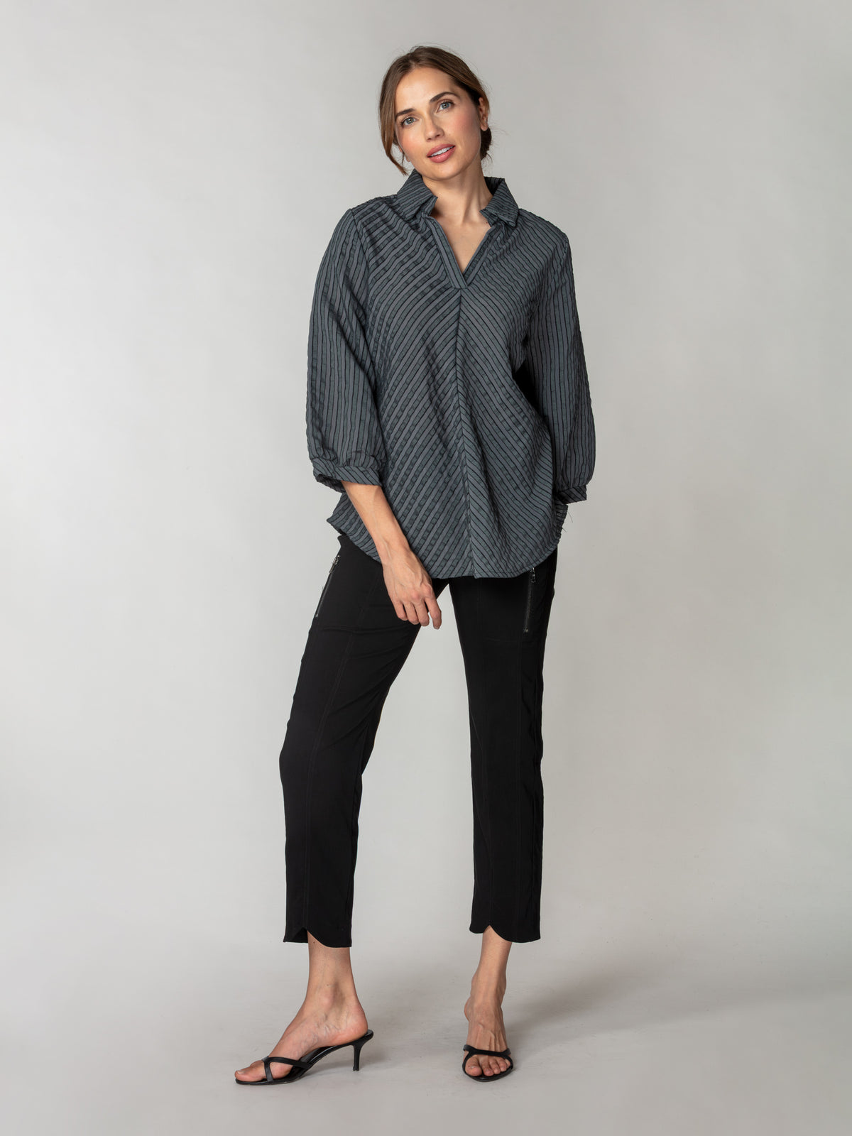 Diagonal Stripe Textured Popover