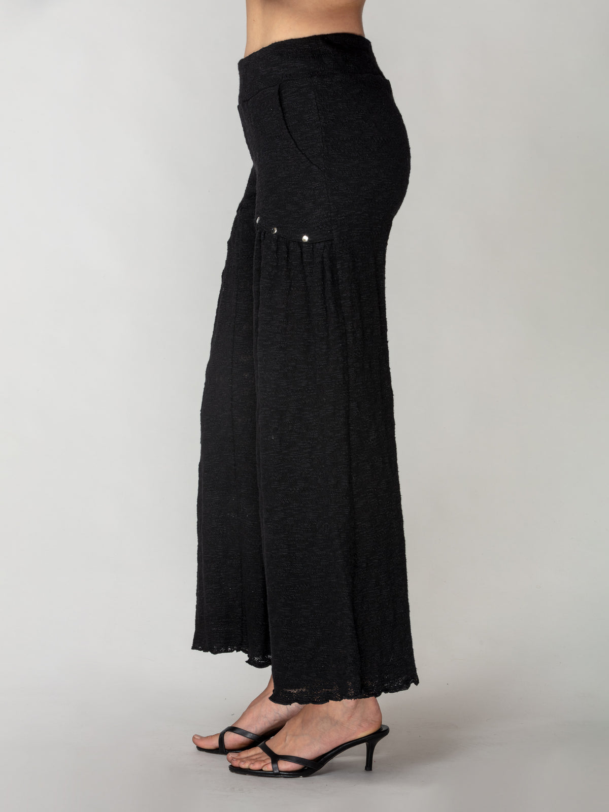 Jacquard Knit Palazzo Pant