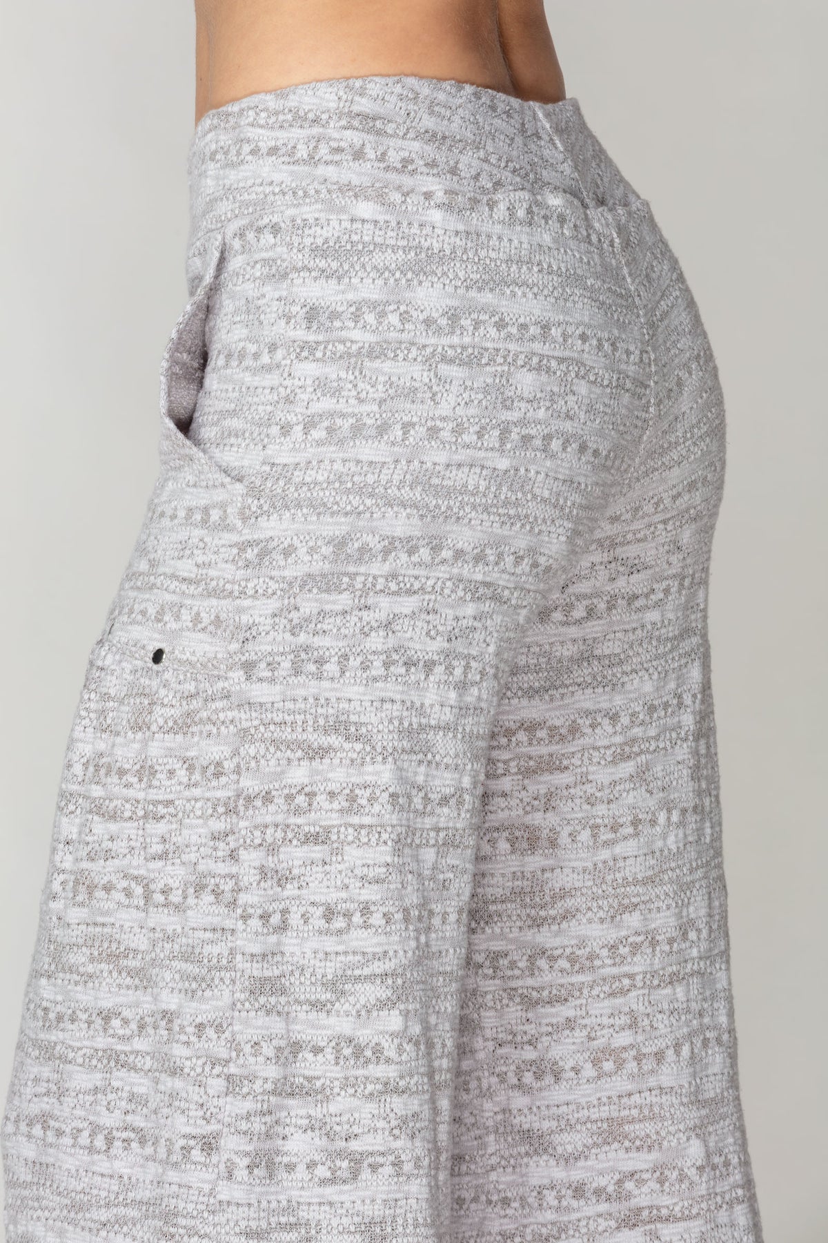 Jacquard Knit Palazzo Pant