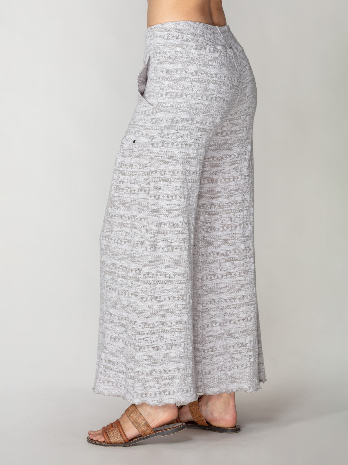 Jacquard Knit Palazzo Pant