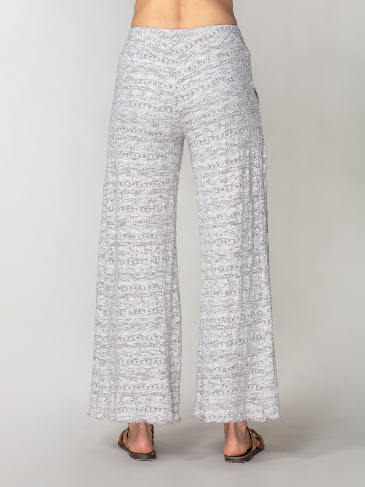Jacquard Knit Palazzo Pant