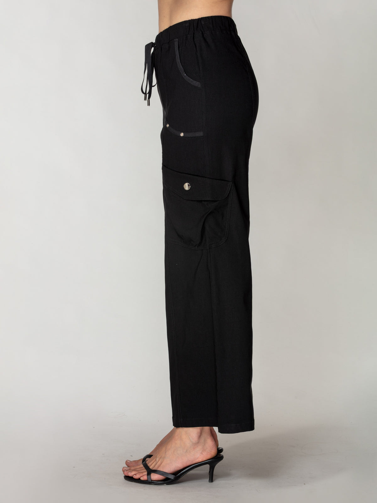 Draped Cargo Pocket Pant