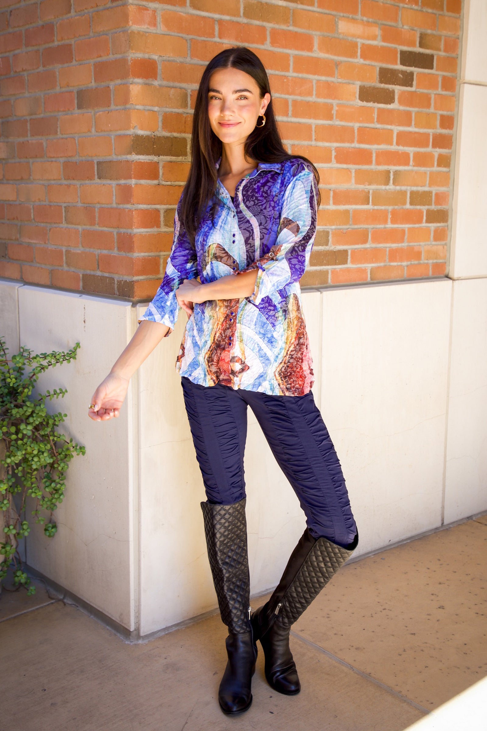 Sabrina Shirt - Amber Wave - CARINE