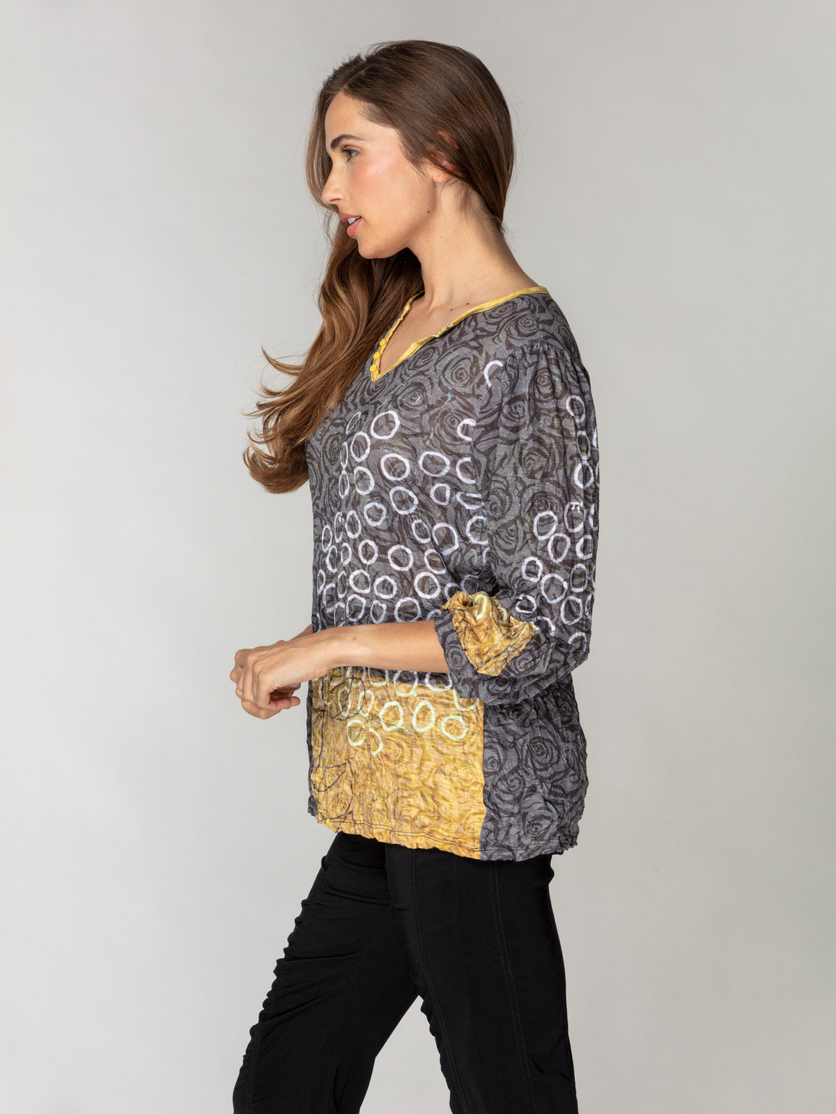Maribel Top - Amber Pebbles