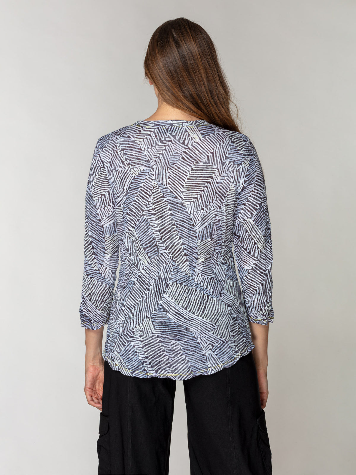 Round-Neck Top - Ivory Stitch