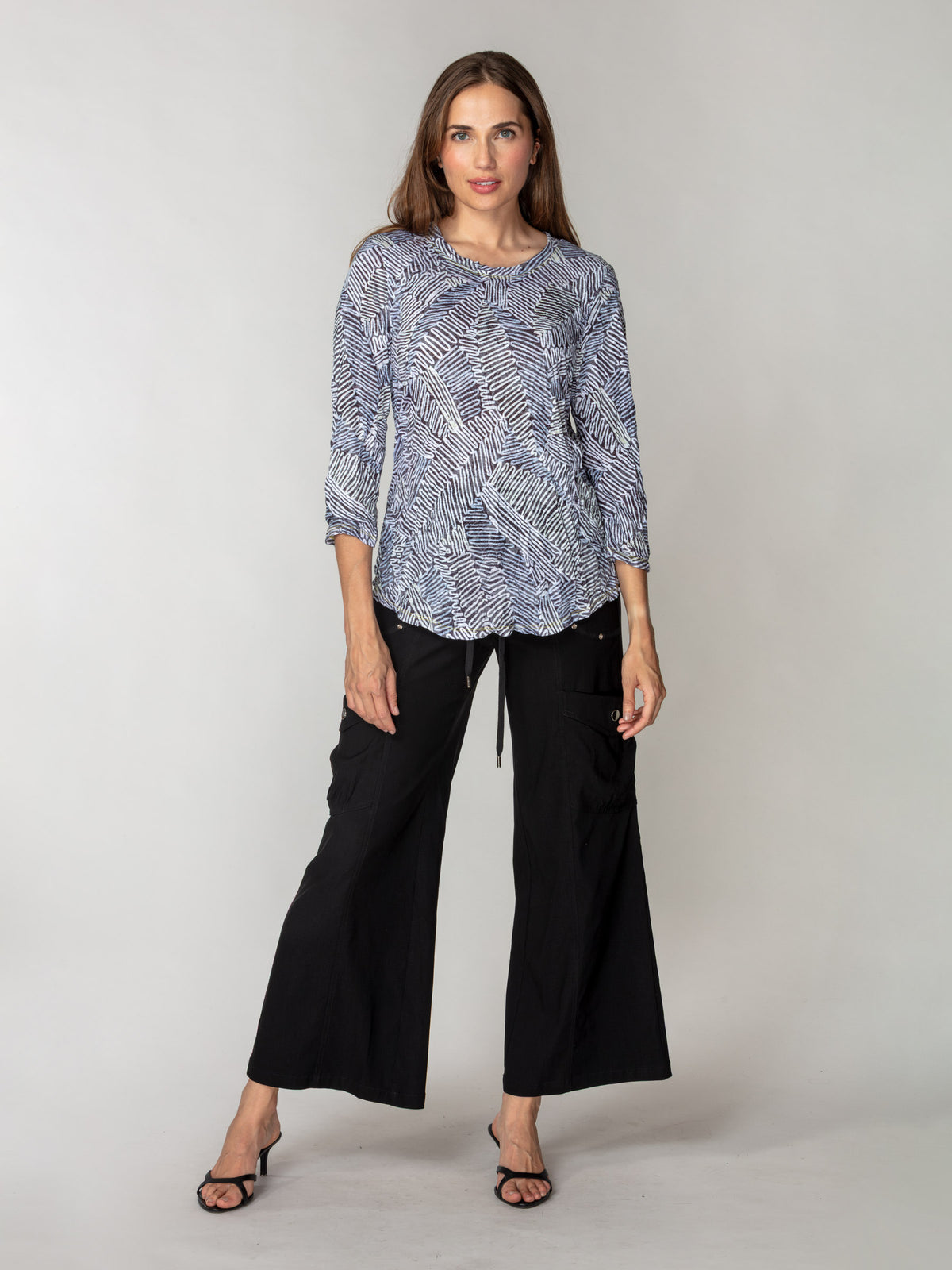 Round-Neck Top - Ivory Stitch