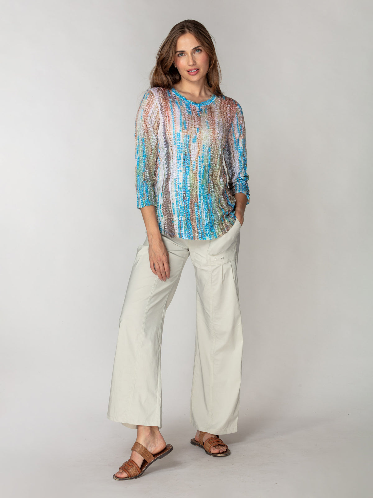 Round-Neck Top - Sandwash